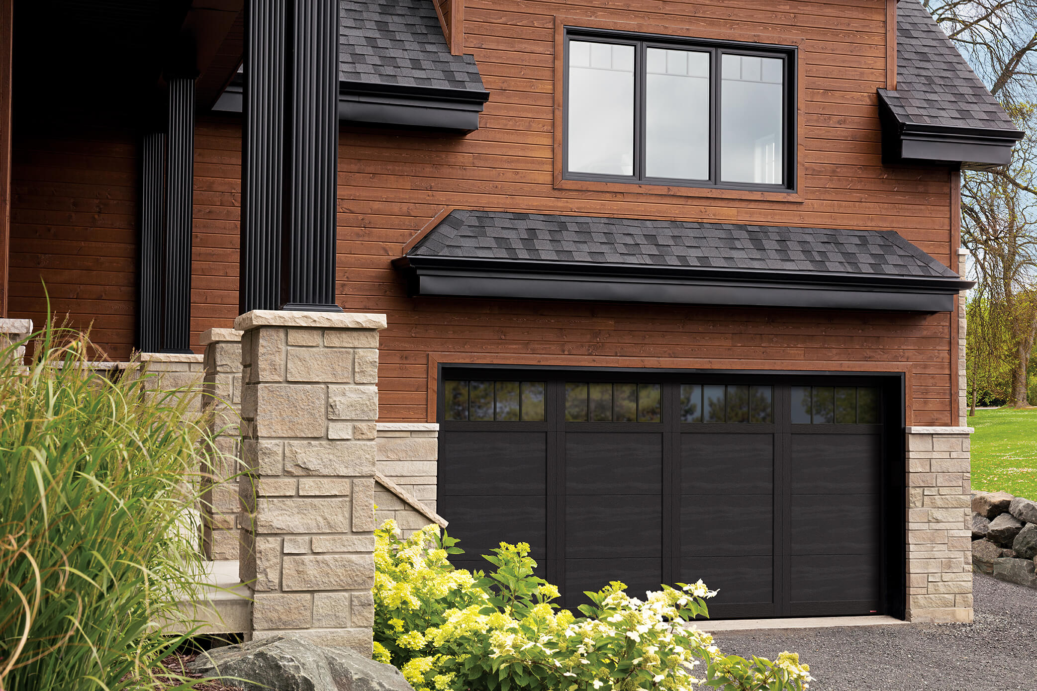 Types of Luxury Modern Garage Doors in Ottawa image A garage door country side