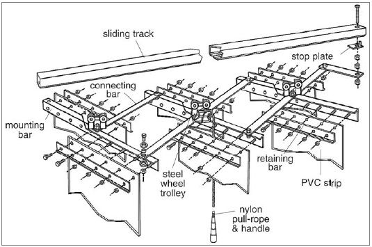 Accordion strip doors - Door Doctor image accordion-drawing
