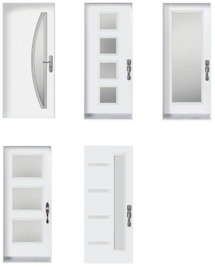 Frosted glass steel door - Door Doctor image satin1