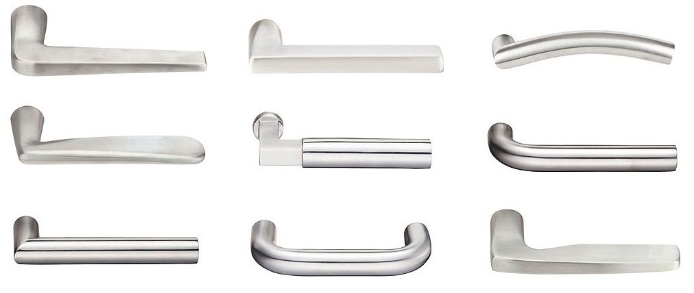 Zeus Handleset - Stainless Steel - Door Doctor image da_SS1